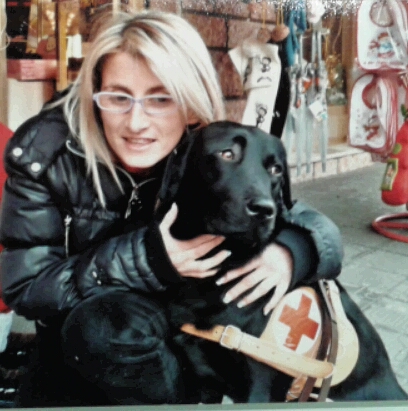 Foto di un cane guida